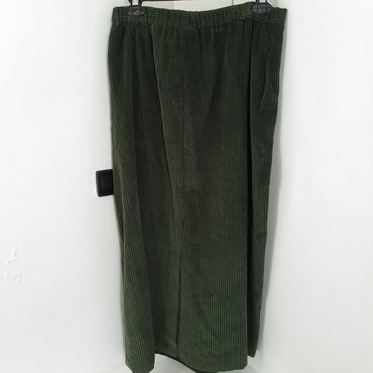 Women's Appleseed's Corduroy Dark Green Skirt - Sz 12