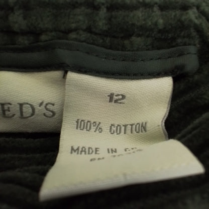 Women's Appleseed's Corduroy Dark Green Skirt - Sz 12