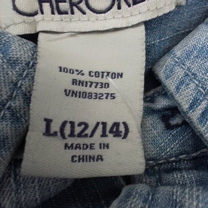 Cherokee Kids Denim Cotton Button Up Shirt