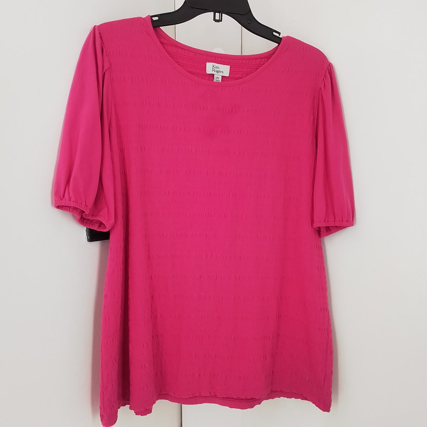 Kim Rogers Pink Women's Blouse, Size L