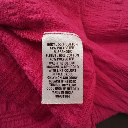 Kim Rogers Pink Women's Blouse, Size L