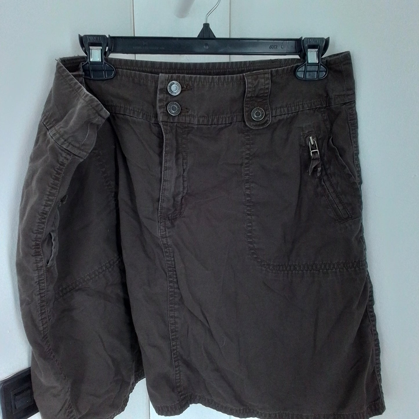 Sonoma Women's Brown Cotton Skirt - Size 16