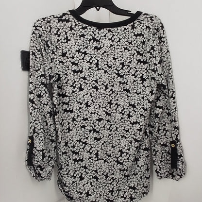 JONES NEW YORK Women's Cotton Shirt - M, White/Black