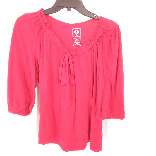 Women's Red Cotton Blouse - XL