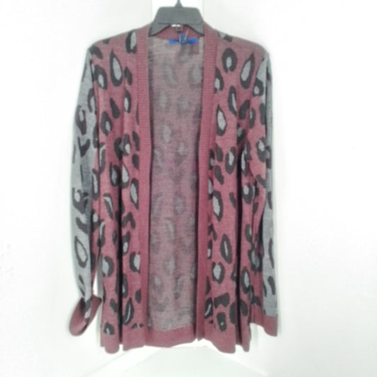 APT. 9 Women's Sweater, Size L, Red/Black/Grey, Acrylic