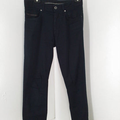 Men's Zara Man Navy Cotton Pants - Size 30