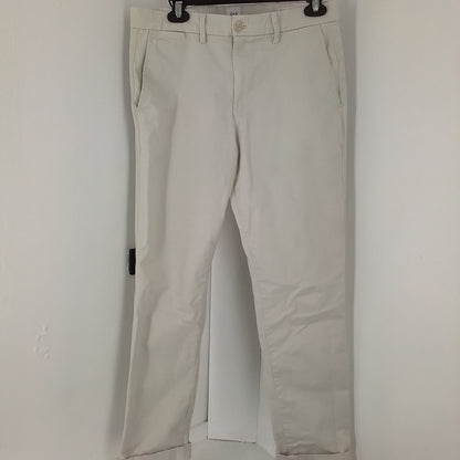 Gap Inc. Men's White Cotton Pants, Size 30-30