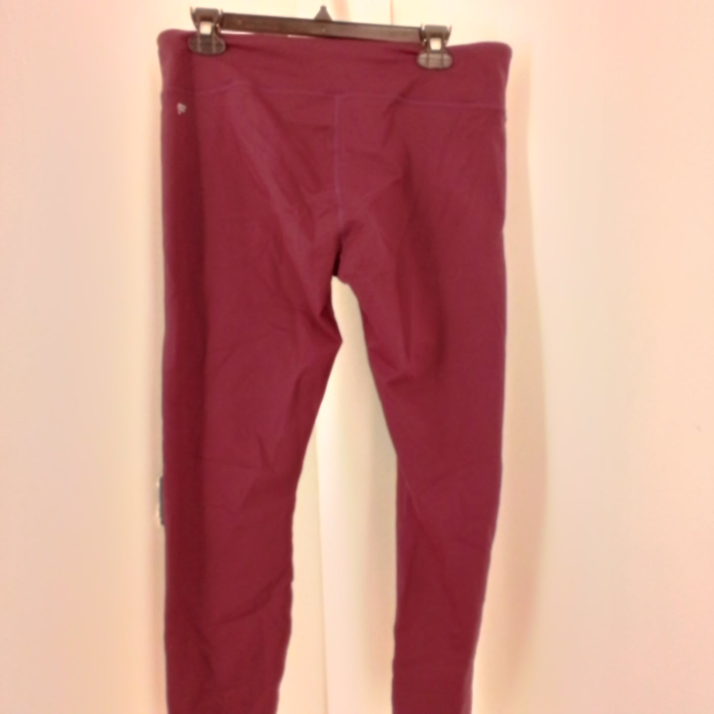 Women's Maroon/Plum Polyester Leggings - XL