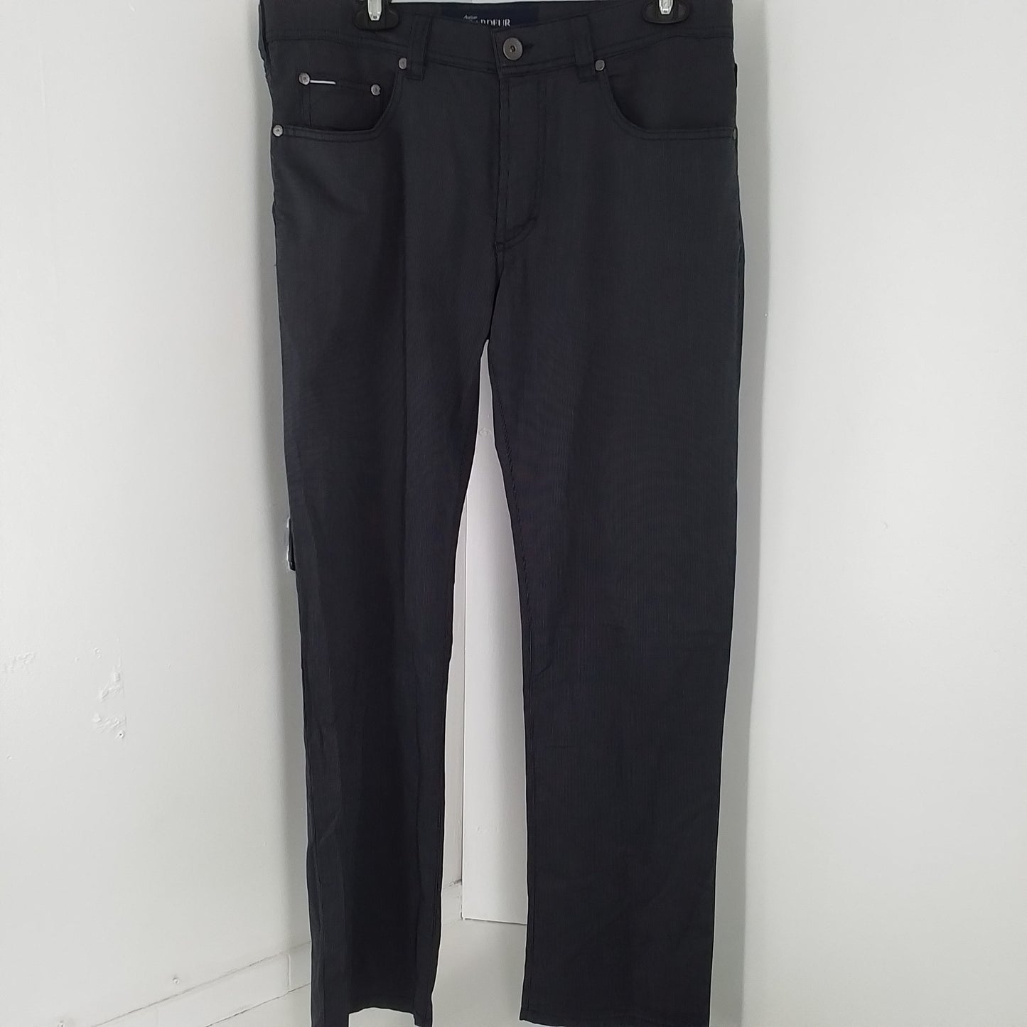 Men's Atelier Gardeur Gray Cotton Pants, Size 34-30