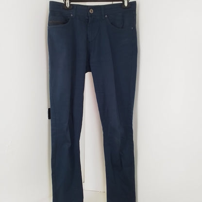 Women's Blue Cotton Pants