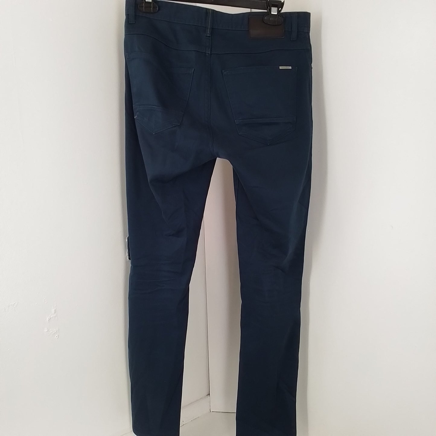Women's Blue Cotton Pants