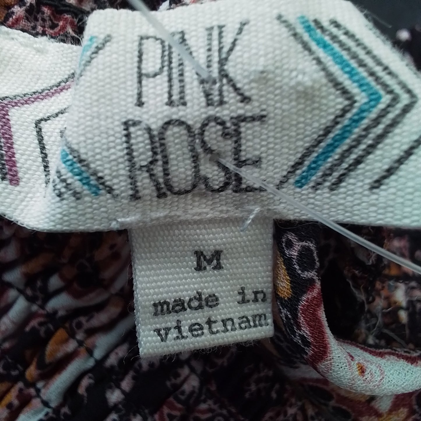 Women's Polyester Shirt - Orange/Brown/Salmon - Size M