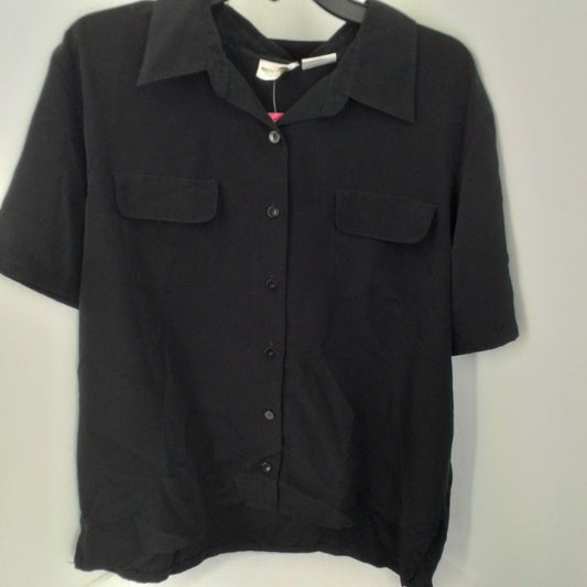 Men's Bentley Black Polyester Button Up Shirt - XL