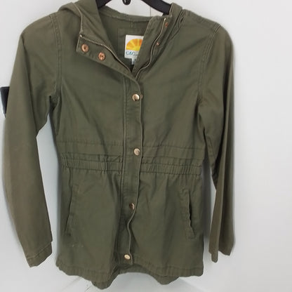 Kids Green Cotton Jacket
