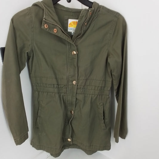 Kids Green Cotton Jacket