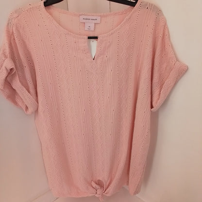 Women's Pink Polyester Shirt - Size M