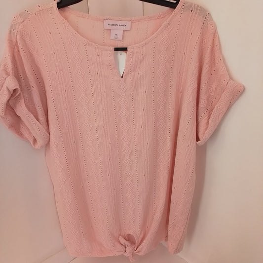 Women's Pink Polyester Shirt - Size M
