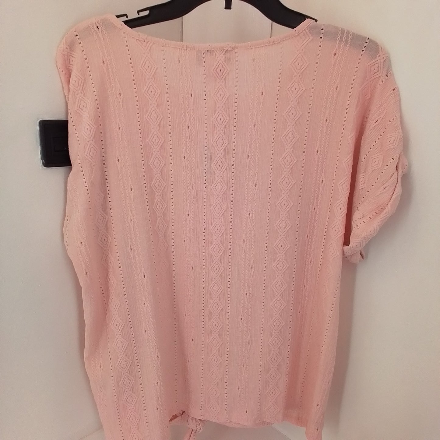 Women's Pink Polyester Shirt - Size M