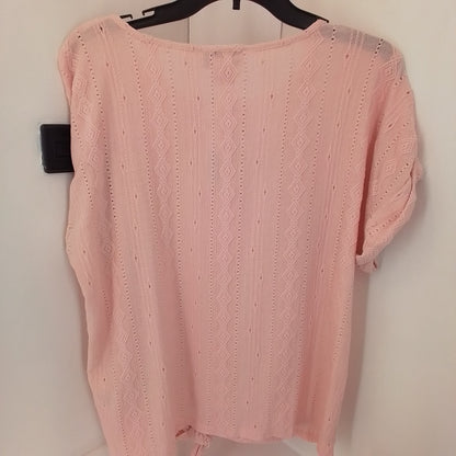 Women's Pink Polyester Shirt - Size M