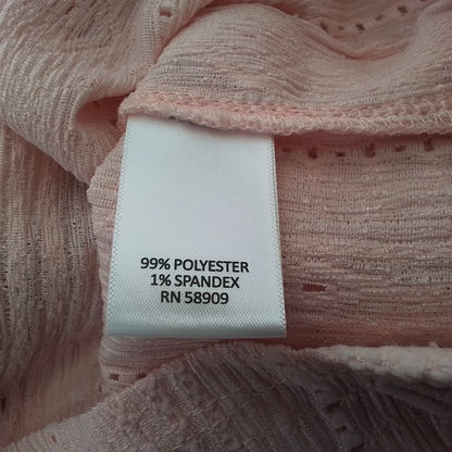 Women's Pink Polyester Shirt - Size M