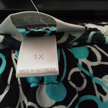 Women's Rayon Midi Skirt - White, Aqua, Black, Green