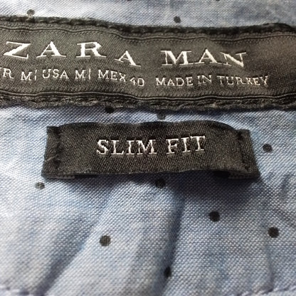 Men's Brown & Blue Cotton Polo Shirt - Like New