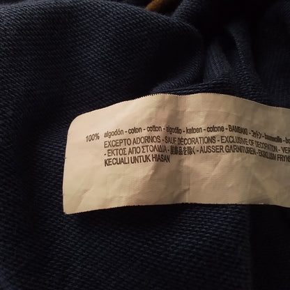 Men's Brown & Blue Cotton Polo Shirt - Like New