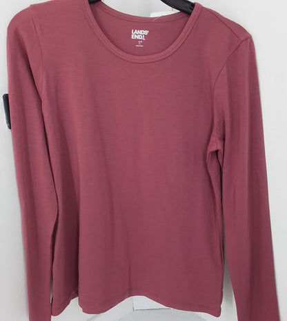 Lands' End Women's Pink Jersey, Size S