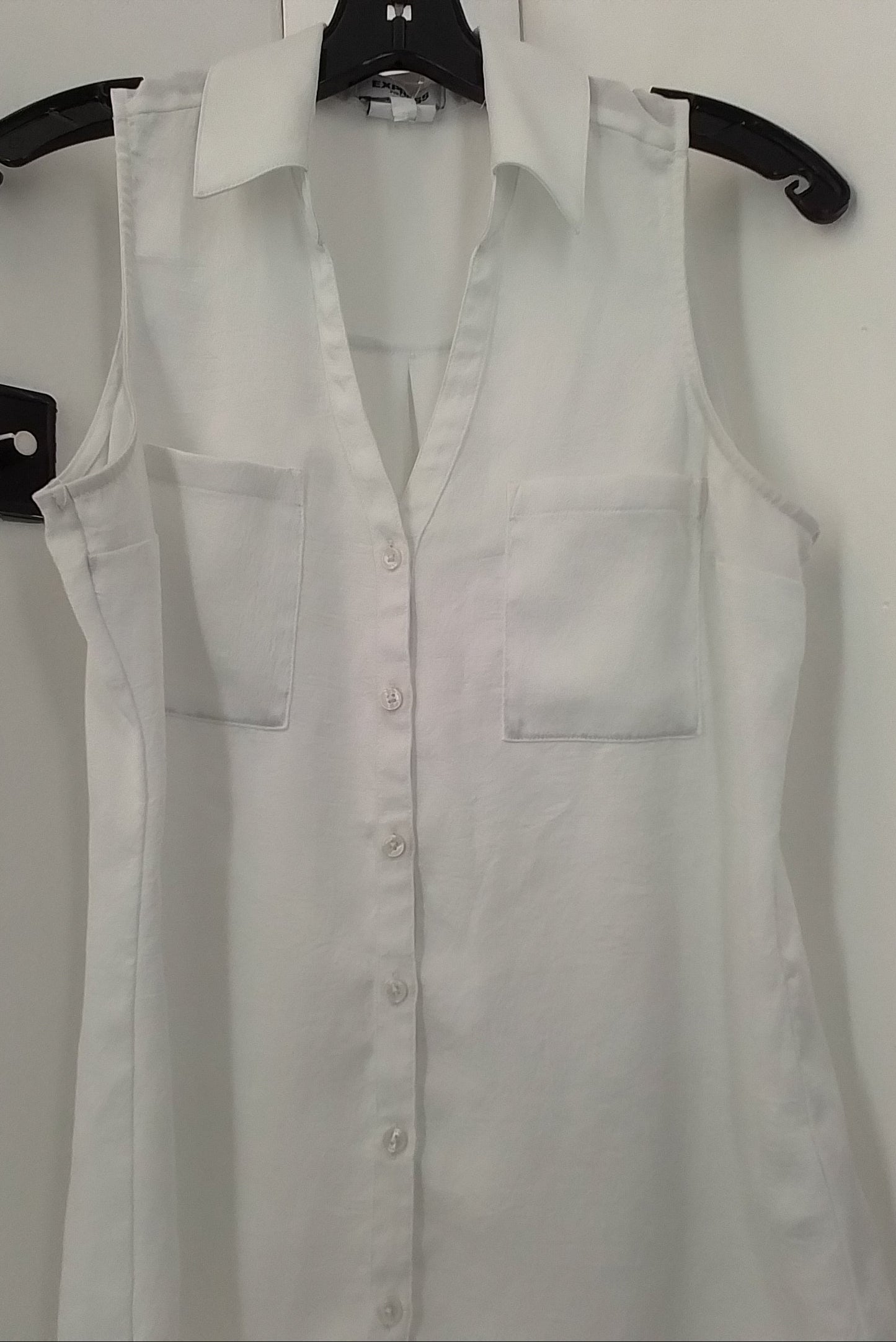 Express, Inc. Women's White Blouse - Size S, Polyester