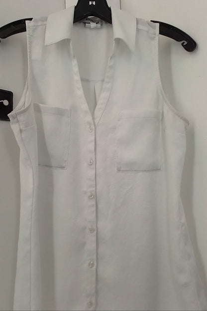Express, Inc. Women's White Blouse - Size S, Polyester