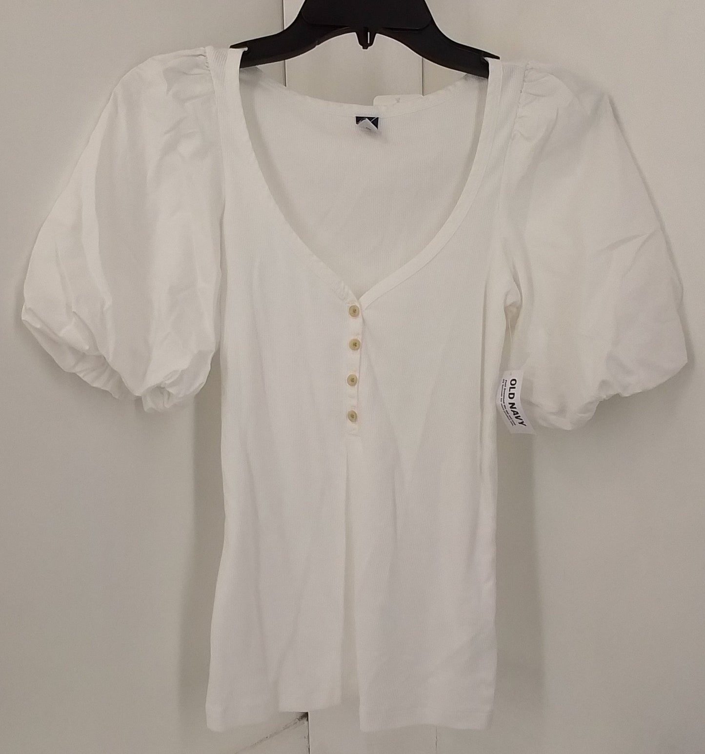 Old Navy Women's White Cotton Blouse   - XS