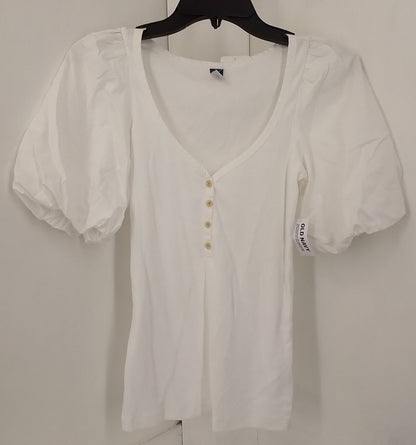 Old Navy Women's White Cotton Blouse   - XS