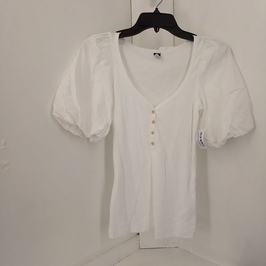 Old Navy Women's White Cotton Blouse   - XS