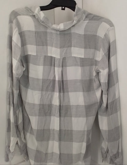 Loft Women's Blouse S White/Grey