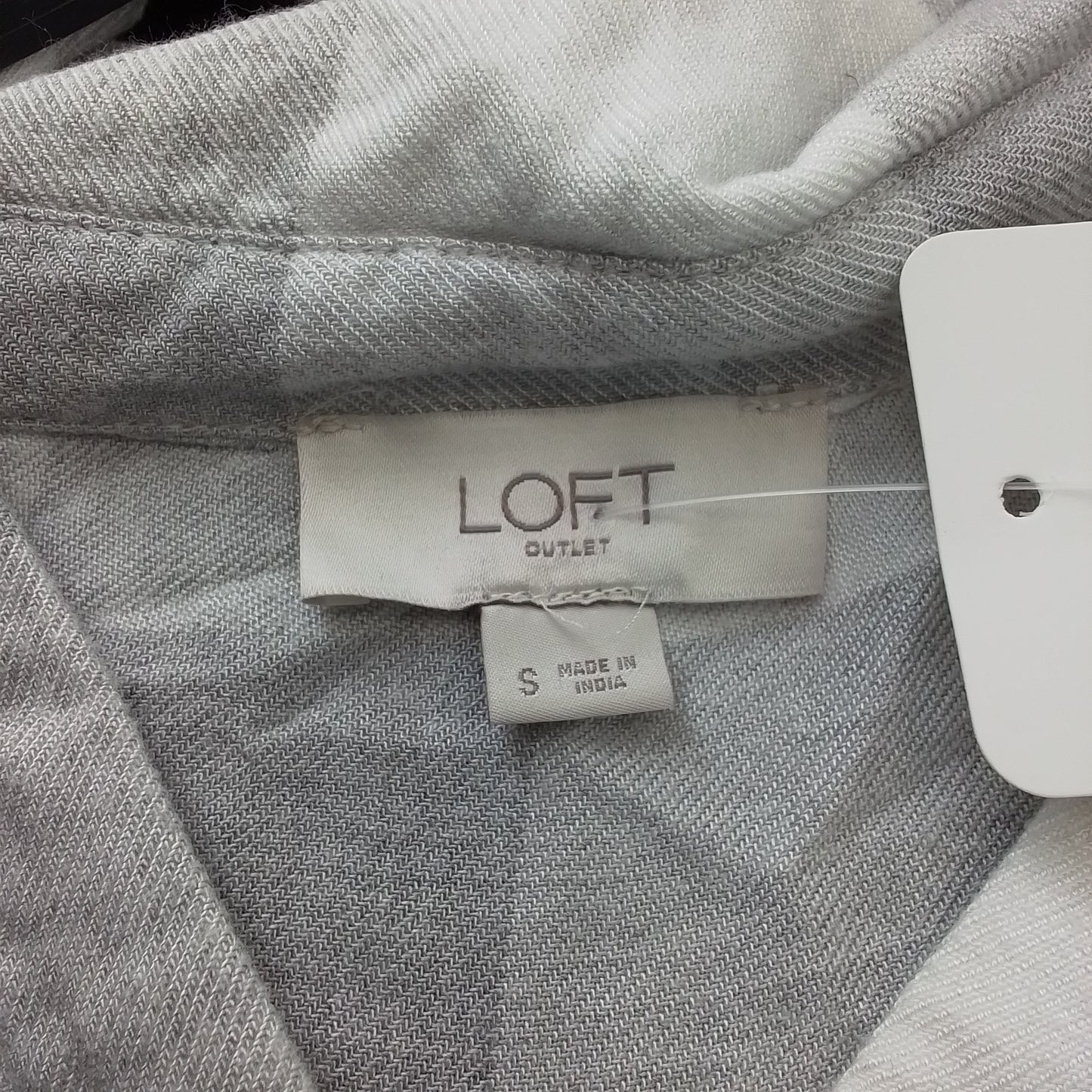 Loft Women's Blouse S White/Grey