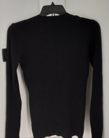 Women's Black Sweater - Size S, Polyester/Viscose