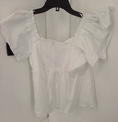 Old Navy Women's White Cotton Blouse - Size S