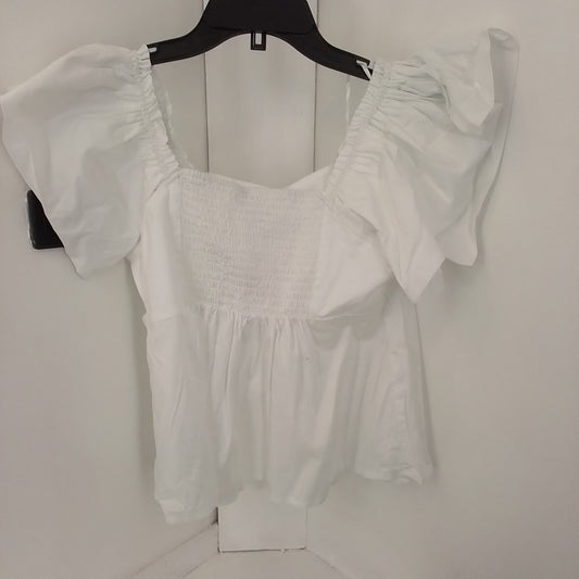 Old Navy Women's White Cotton Blouse - Size S