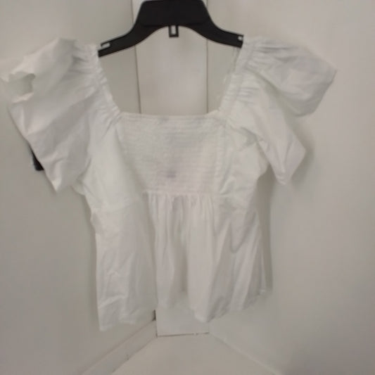 Old Navy Women's White Cotton Blouse - Size S