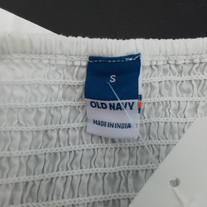 Old Navy Women's White Cotton Blouse - Size S