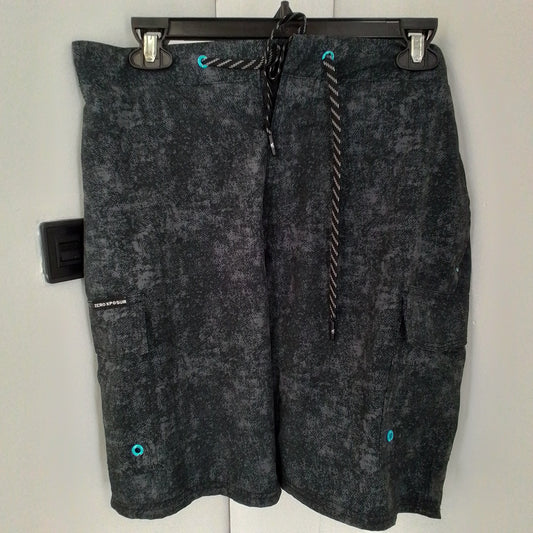 Men's Grey Polyester Swimsuit - Size M