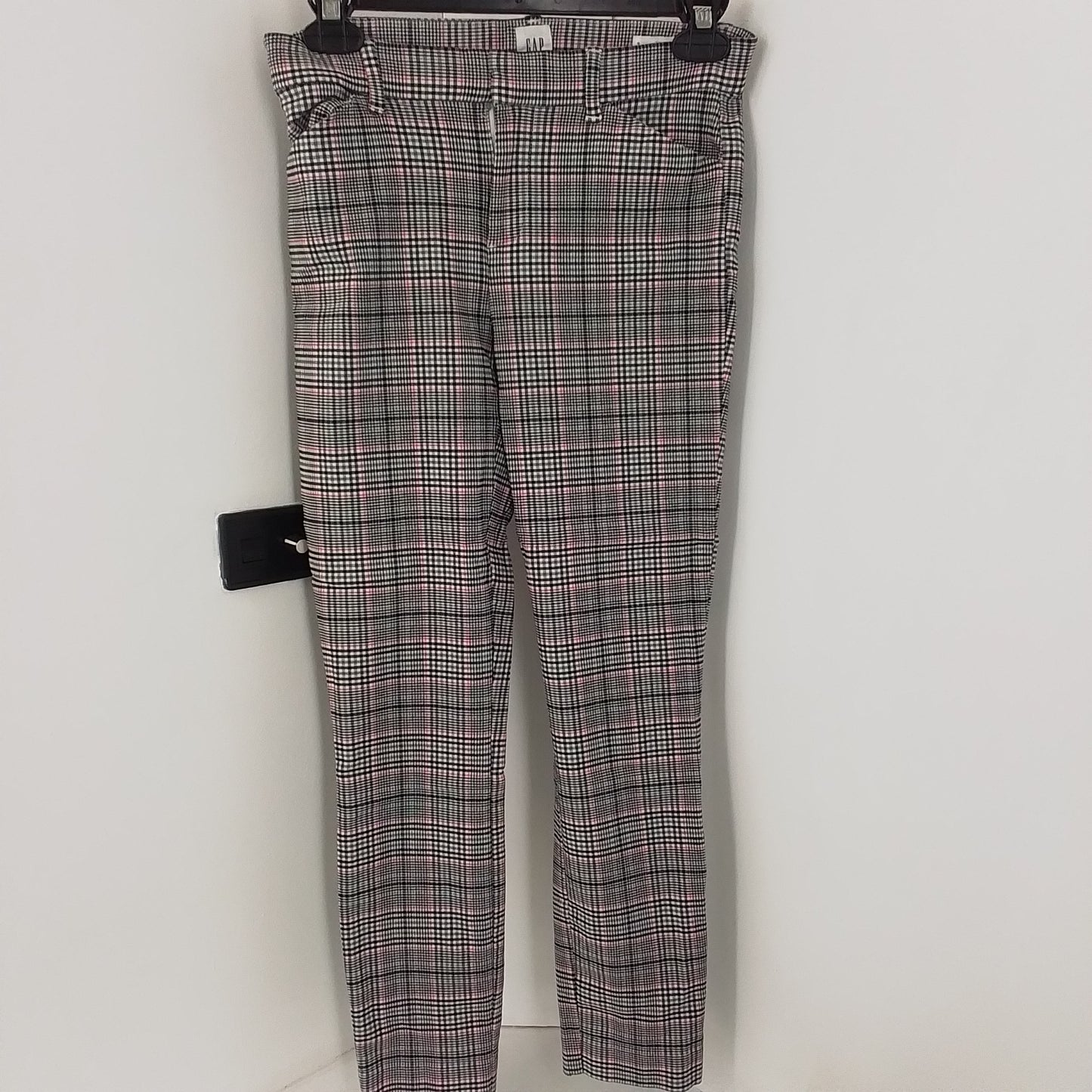 Gap Inc. Women's Pants - White, Black, Red, Stripes