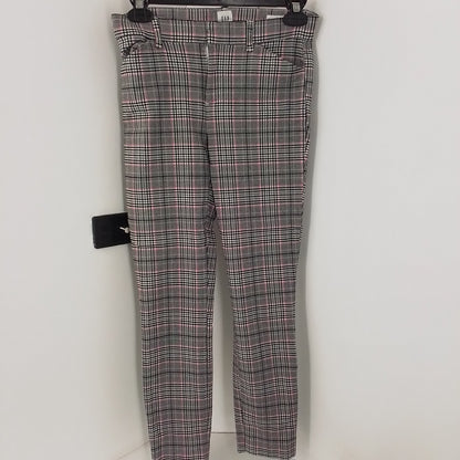 Gap Inc. Women's Pants - White, Black, Red, Stripes