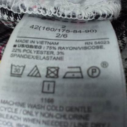 Gap Inc. Women's Pants - White, Black, Red, Stripes