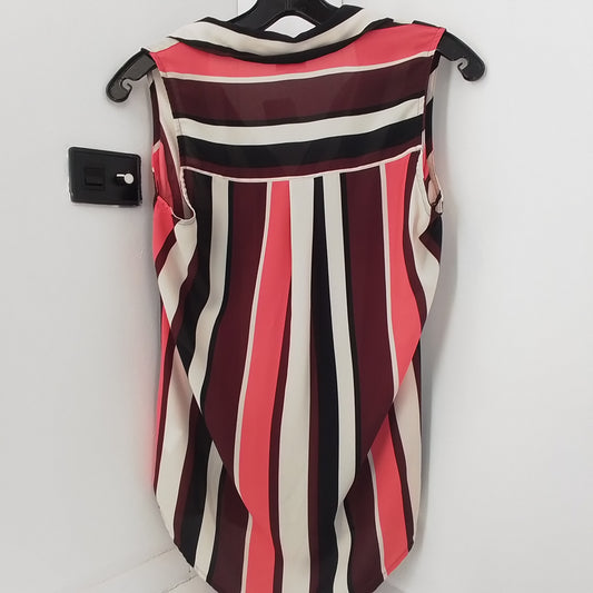 Express, Inc. Women's Cotton Blouse - Size S - Red, White, Pink, Black