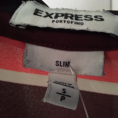 Express, Inc. Women's Cotton Blouse - Size S - Red, White, Pink, Black