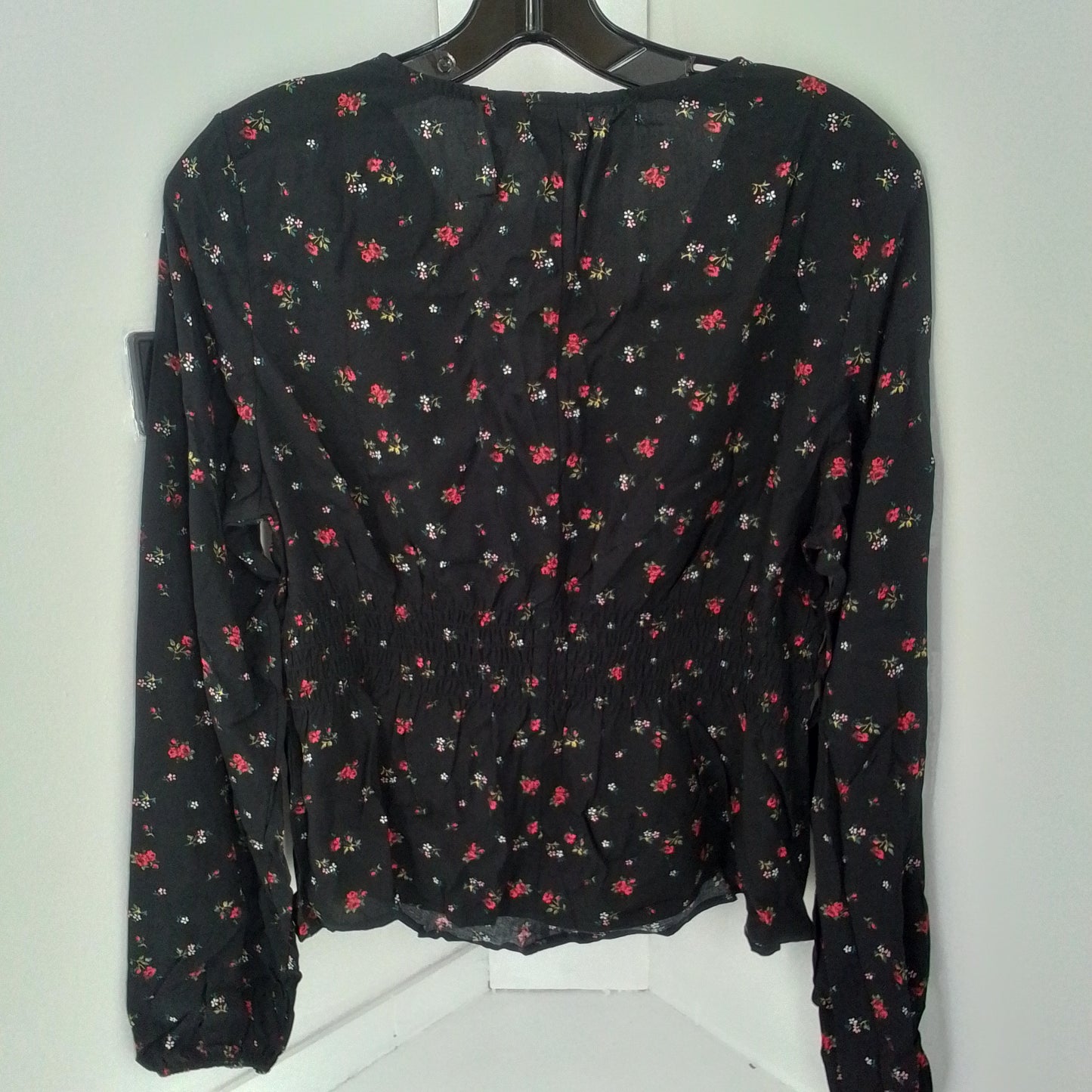 Gap Inc. Women's Long Sleeve Blouse, Size S, Black, Cotton