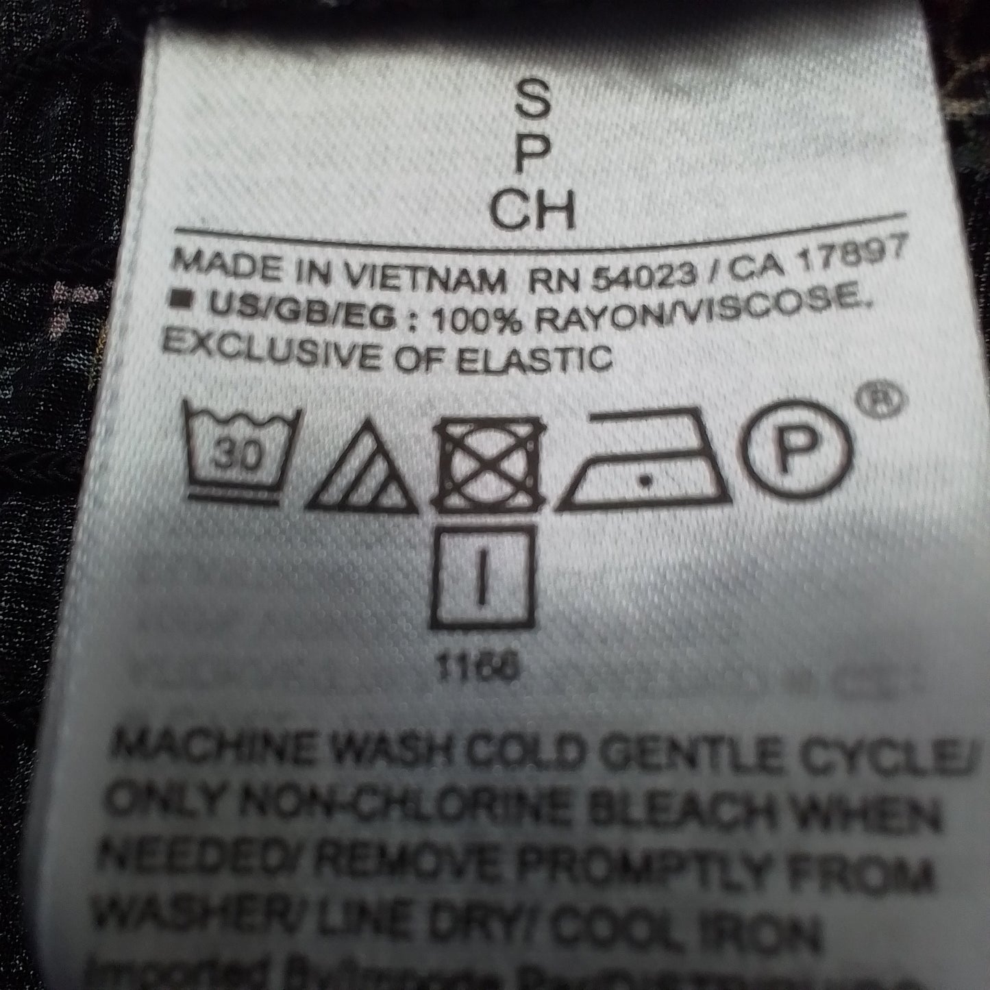 Gap Inc. Women's Long Sleeve Blouse, Size S, Black, Cotton