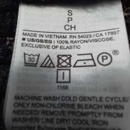 Gap Inc. Women's Long Sleeve Blouse, Size S, Black, Cotton