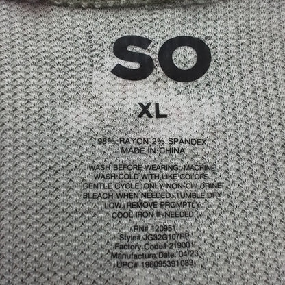 S.O Women's Dress XL White Green